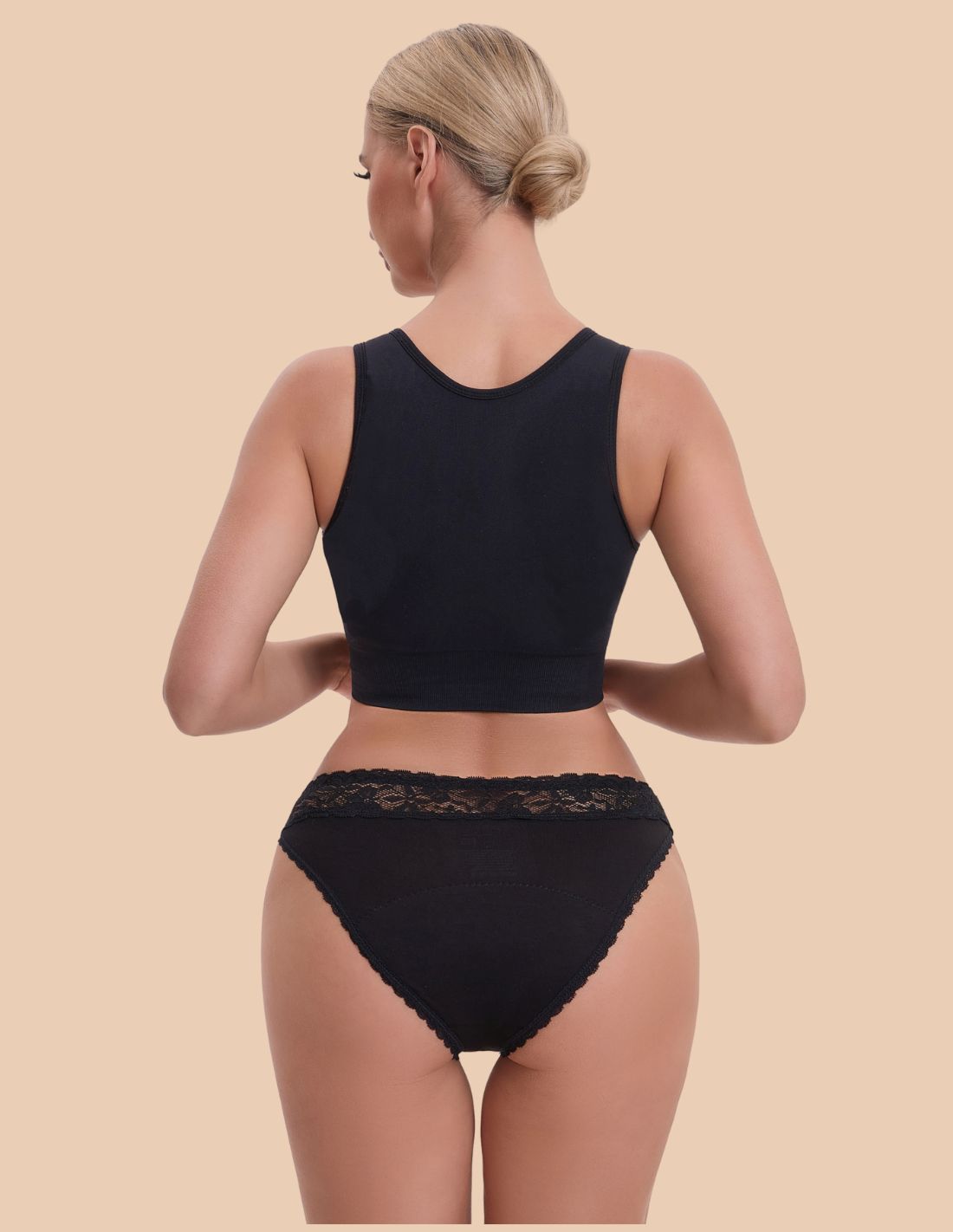 Lot de 2 culottes menstruelles brésiliennes hebdomadaires en coton à haute absorption