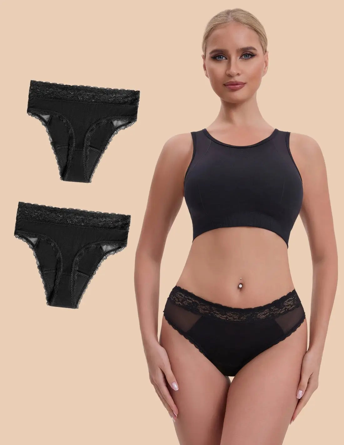 2 strings menstruels en bambou par semaine