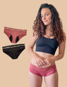 2 culottes menstruelles en bambou Lola flux abondant