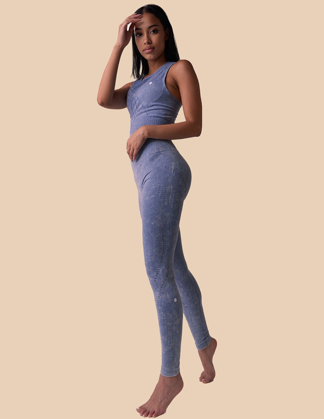Set: Legging & Top deportivo con fibra Emana 3D Stone