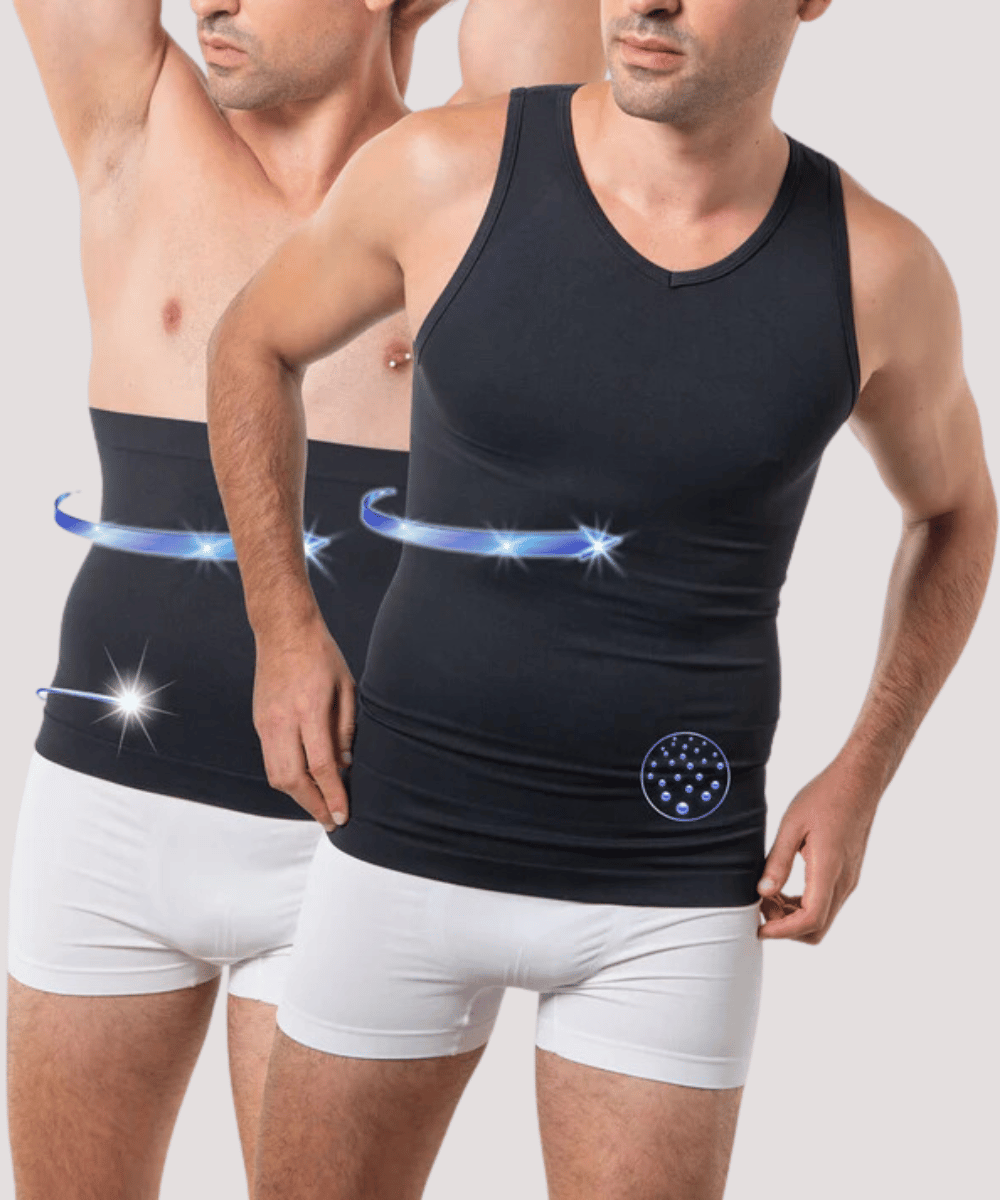Ensemble : T-shirt et ceinture amincissante avec fibre Emana et technologie FIR Speed