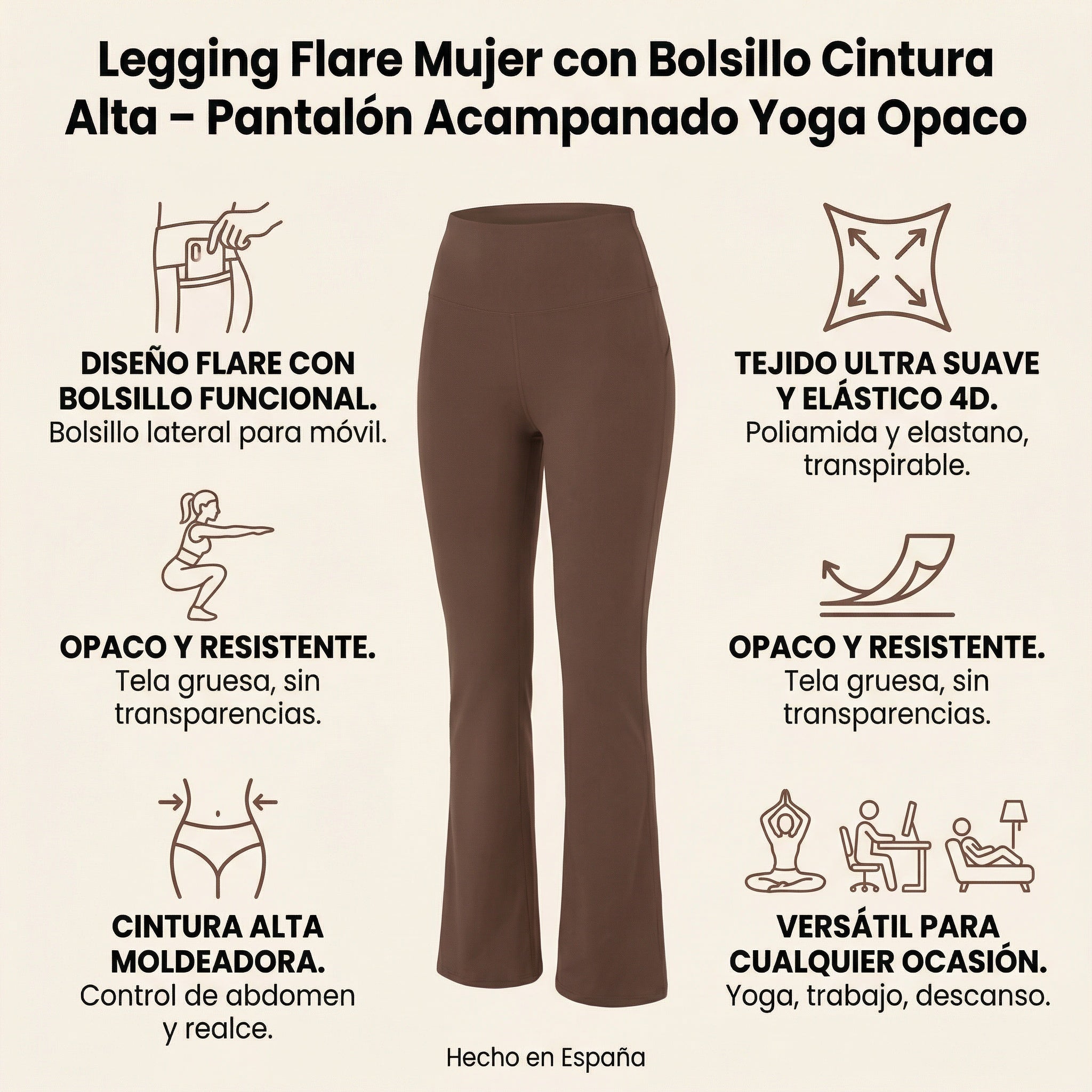 Monaco flared pocket leggings.