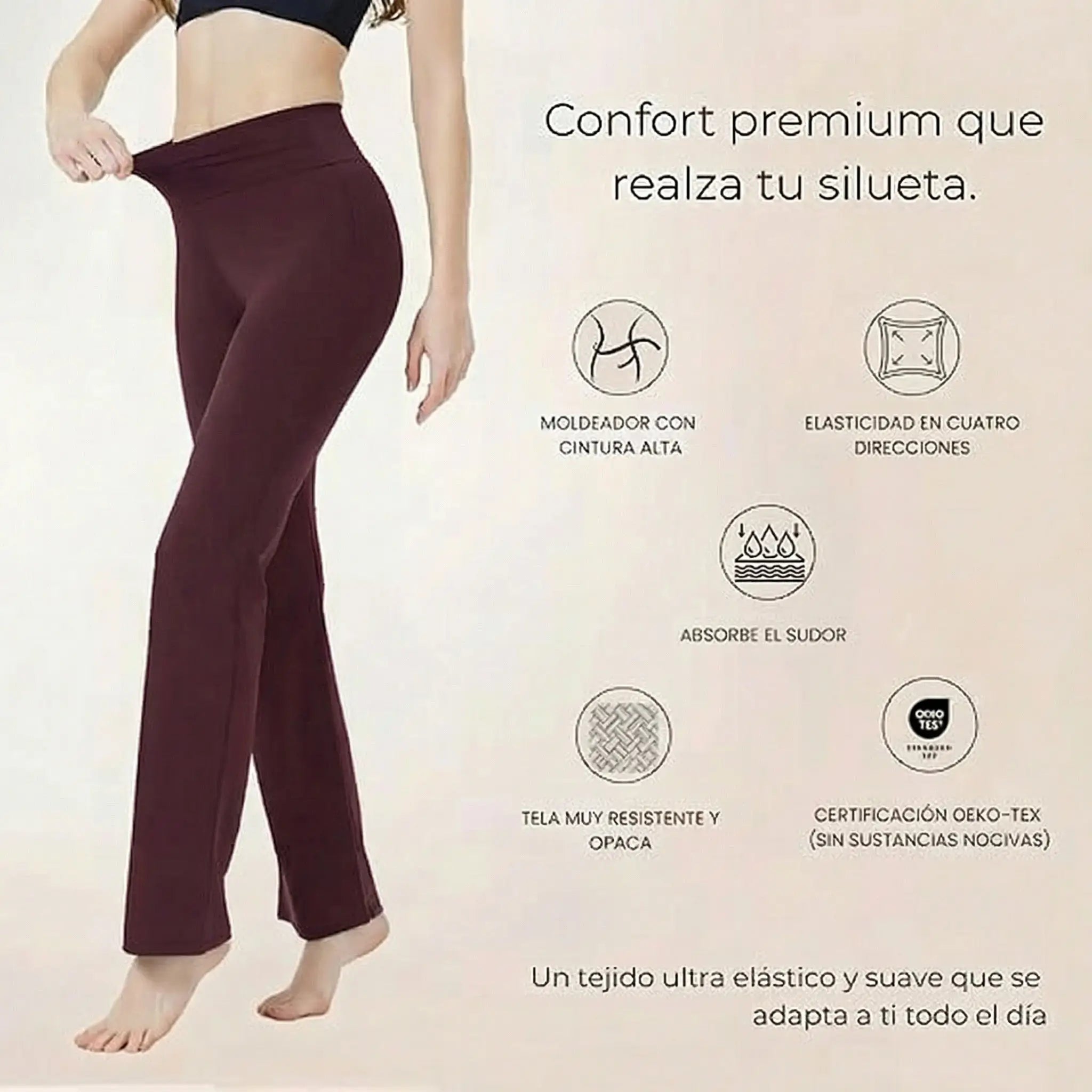 Legginsy modelujące rozkloszowane w stylu Monaco.