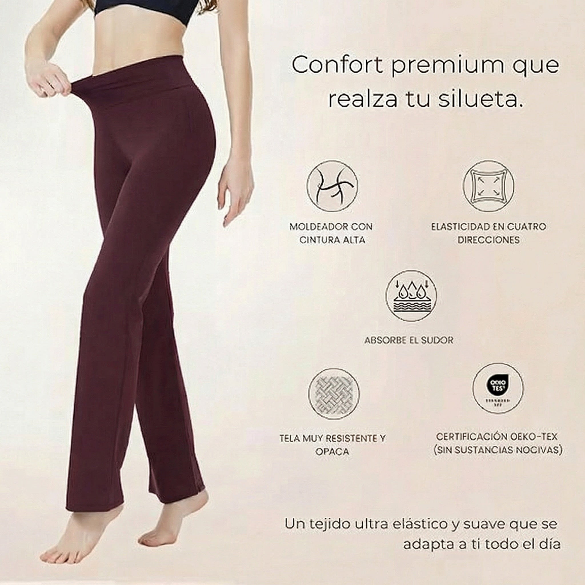 Legginsy modelujące rozkloszowane w stylu Monaco.