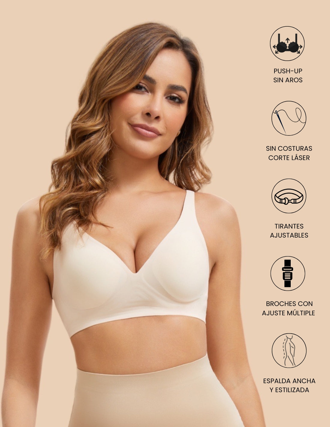 Soft Stretch invisible Magic non-wired bra