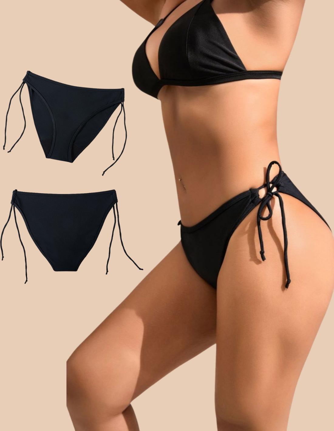Brazilian full menstrual bikini reusable swimwear heavy flow protection up to 4 hours Mara