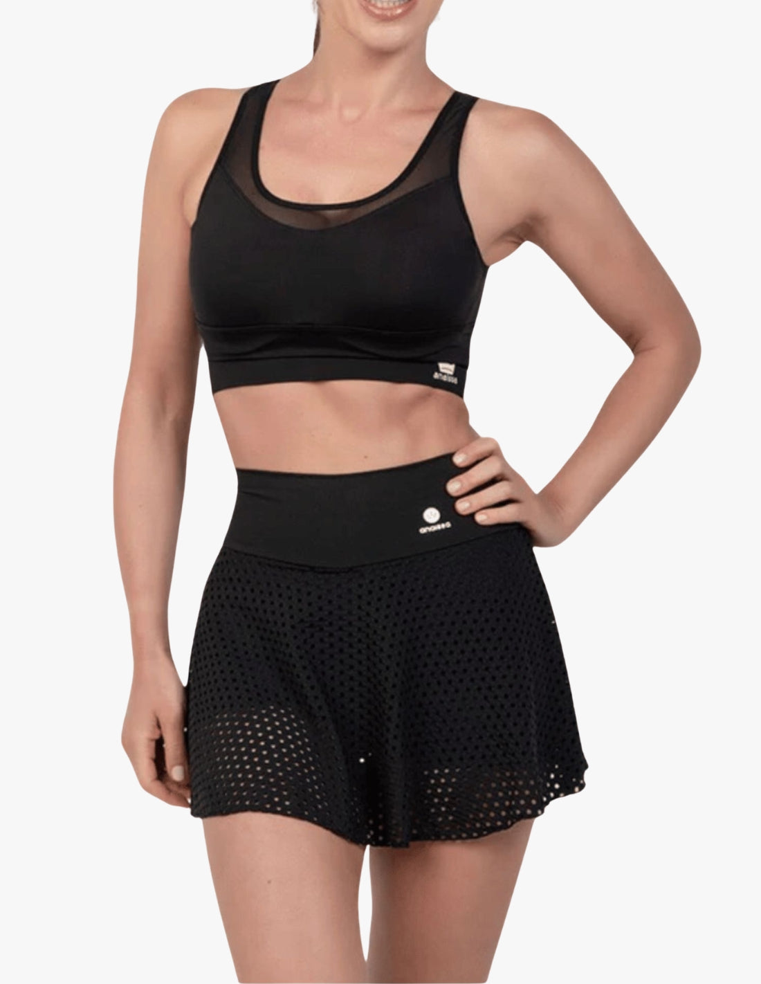 Falda Deportiva con Short Interior Integrado Hampy - Negro / S (34-36) en Anaissa