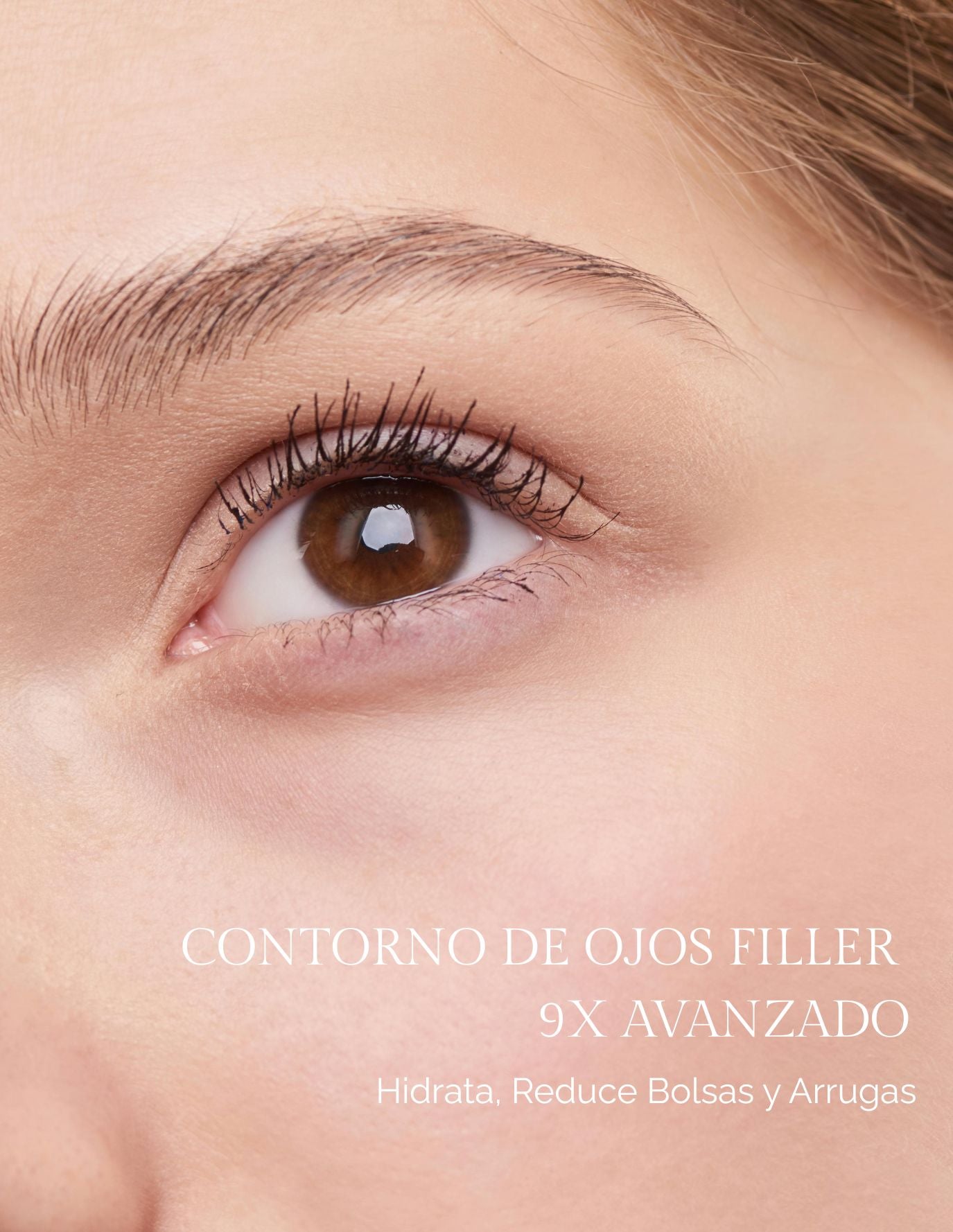 Rejuvenating eye contour cream. Hydrates, reduces bags and wrinkles. Under-Eye Filler 9X