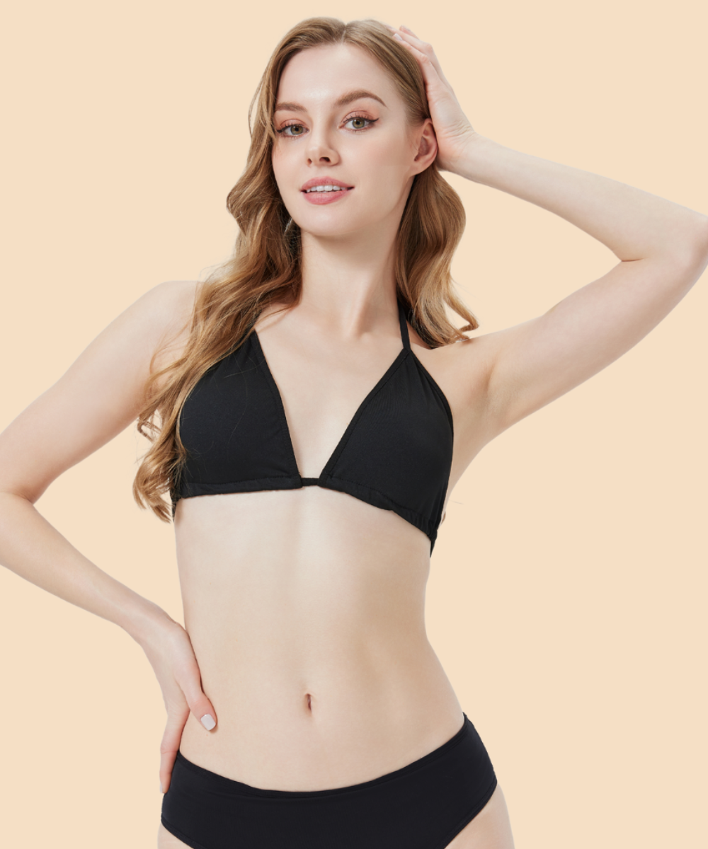 Haut de bikini triangle multi-positions pour femme (haut)