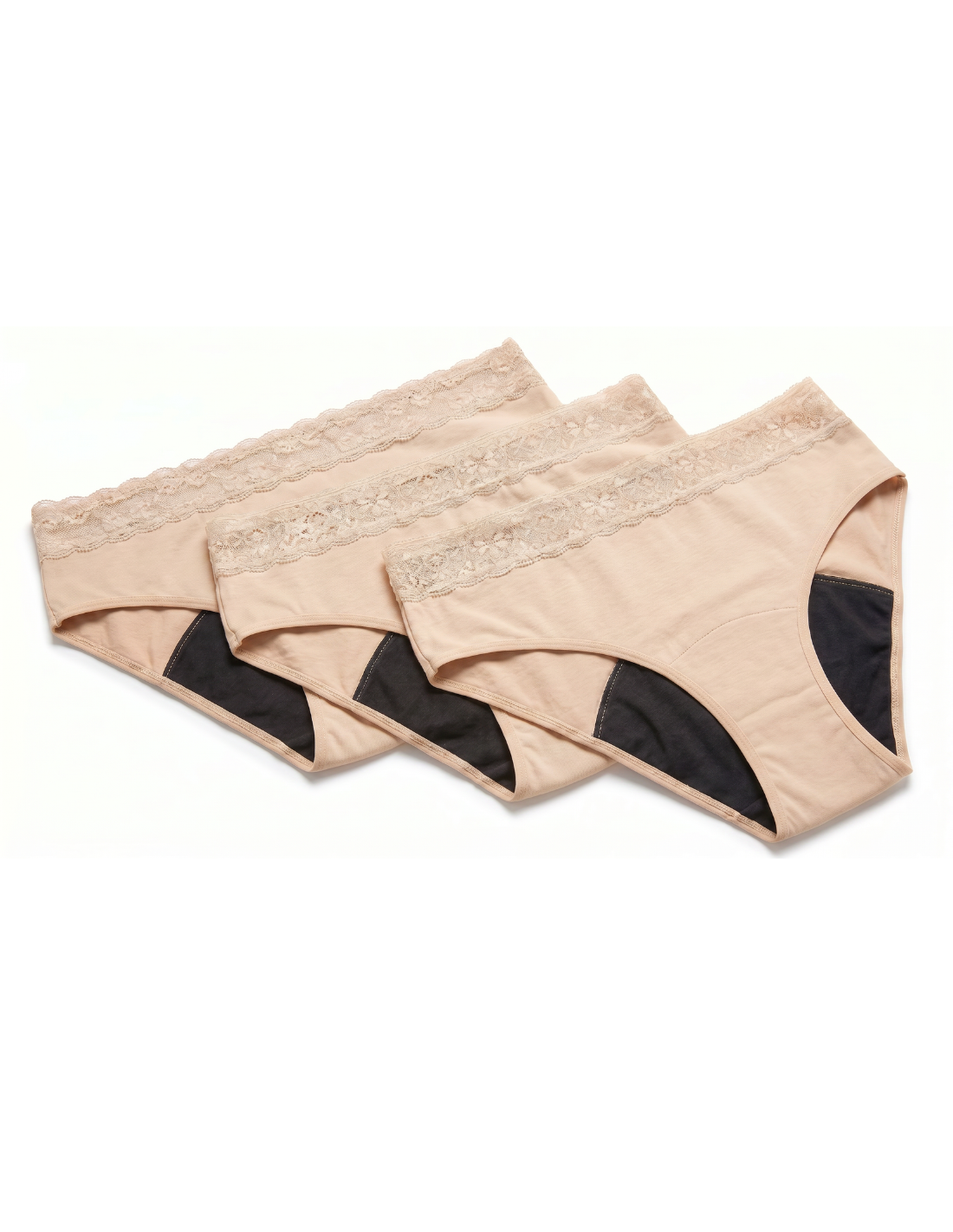3 culottes menstruelles en bambou Lola flux abondant