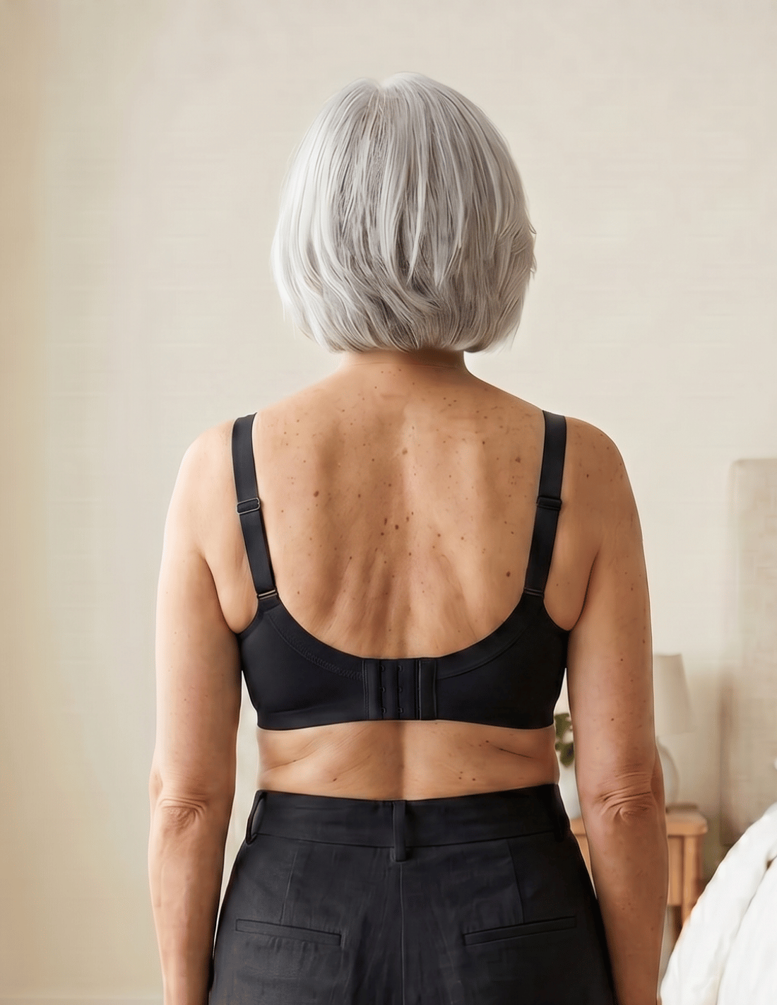 Seamless and wire-free bra with removable foam | Pressure-reducing straps | Chelo Collection