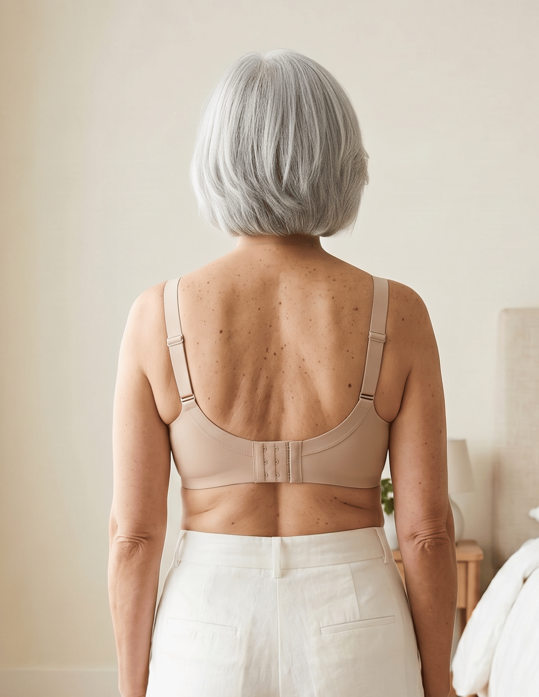 Seamless and wire-free bra with removable foam | Pressure-reducing straps | Chelo Collection