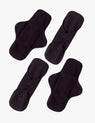 Lot de 4 serviettes hygiéniques extra absorbantes en coton – Nuit