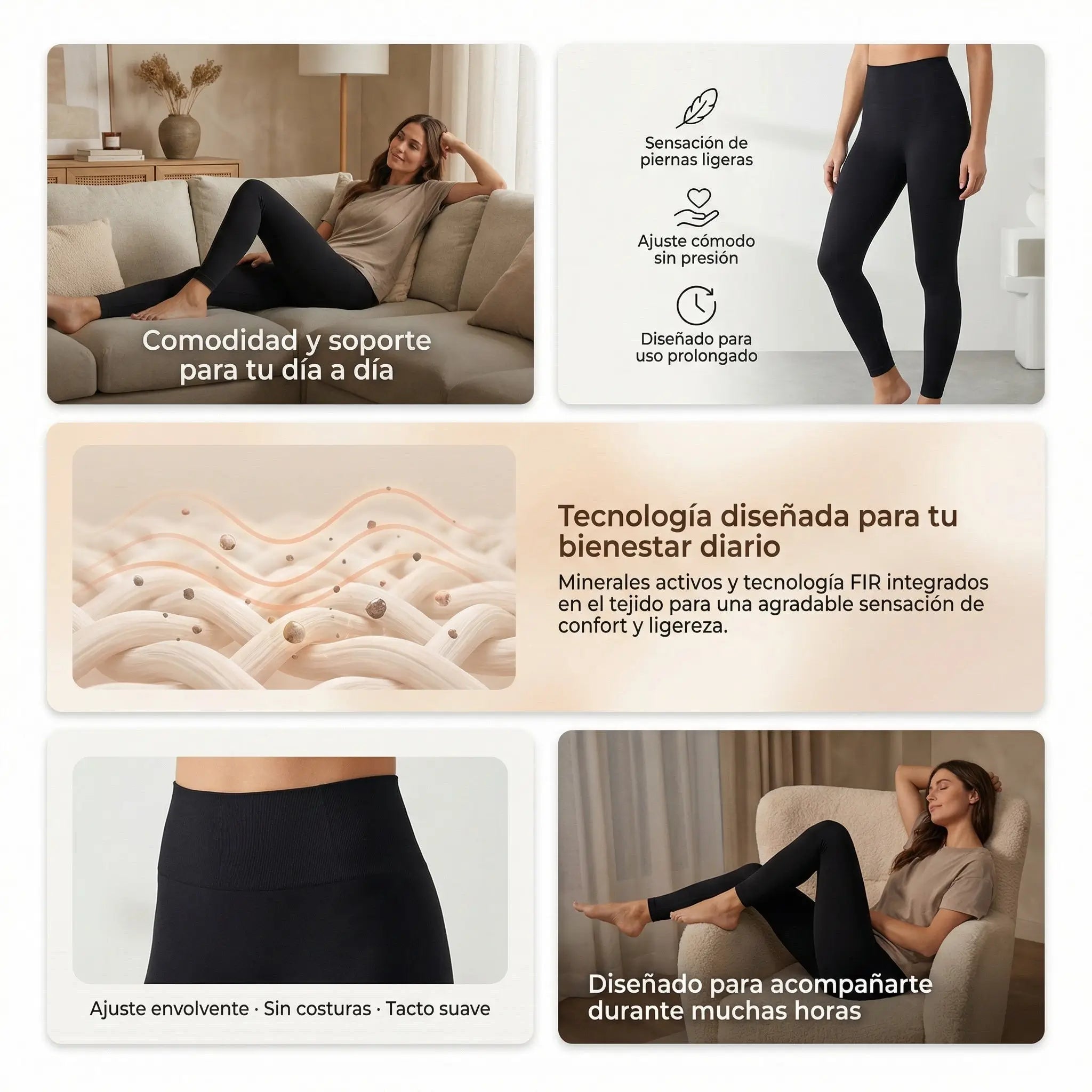 Leggings amincissants FIR 200 Technology de Noah