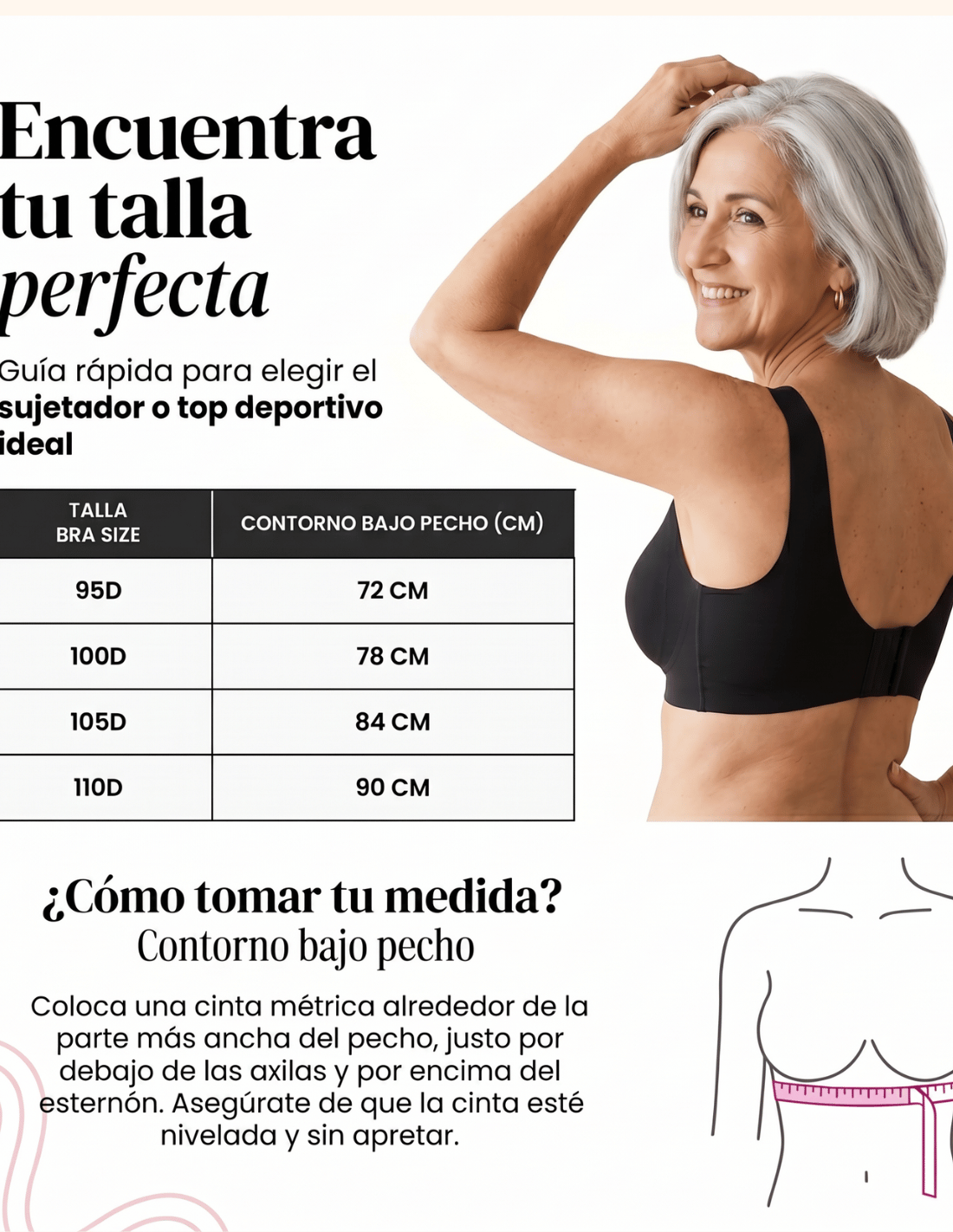 Seamless and wire-free bra with removable foam | Pressure-reducing straps | Chelo Collection