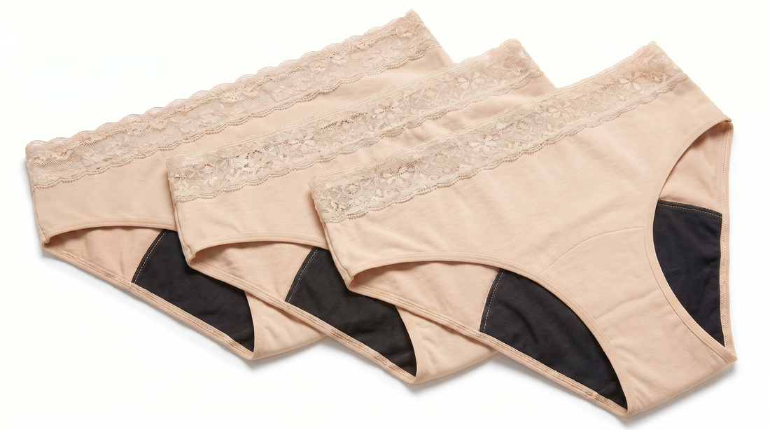 3 culottes menstruelles en bambou Lola flux abondant